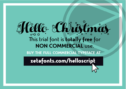 Hello Christmas Fill Trial font